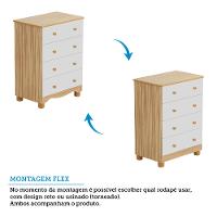 Quarto Infantil Berço e Cômoda Uli Junior Móveis Peroba - 4