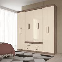 Guarda Roupa Casal 8 Portas 4 Gavetas Nápoles Santos Andirá - 1