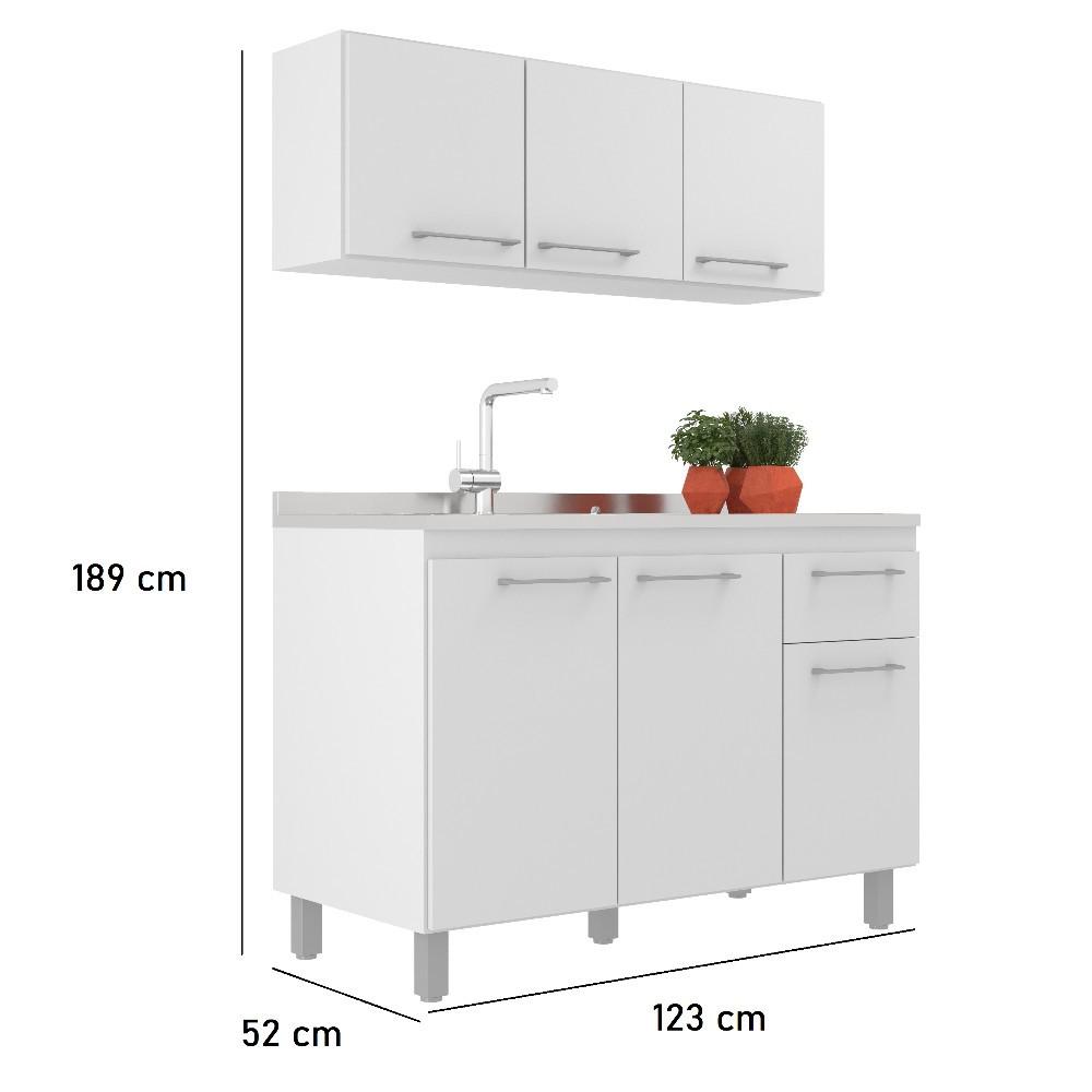 Cozinha Modulada 6 Portas 1 Gaveta sem Tampo Iara J Carvalho - 2