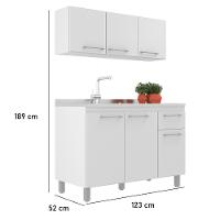 Cozinha Modulada 6 Portas 1 Gaveta sem Tampo Iara J Carvalho - 2