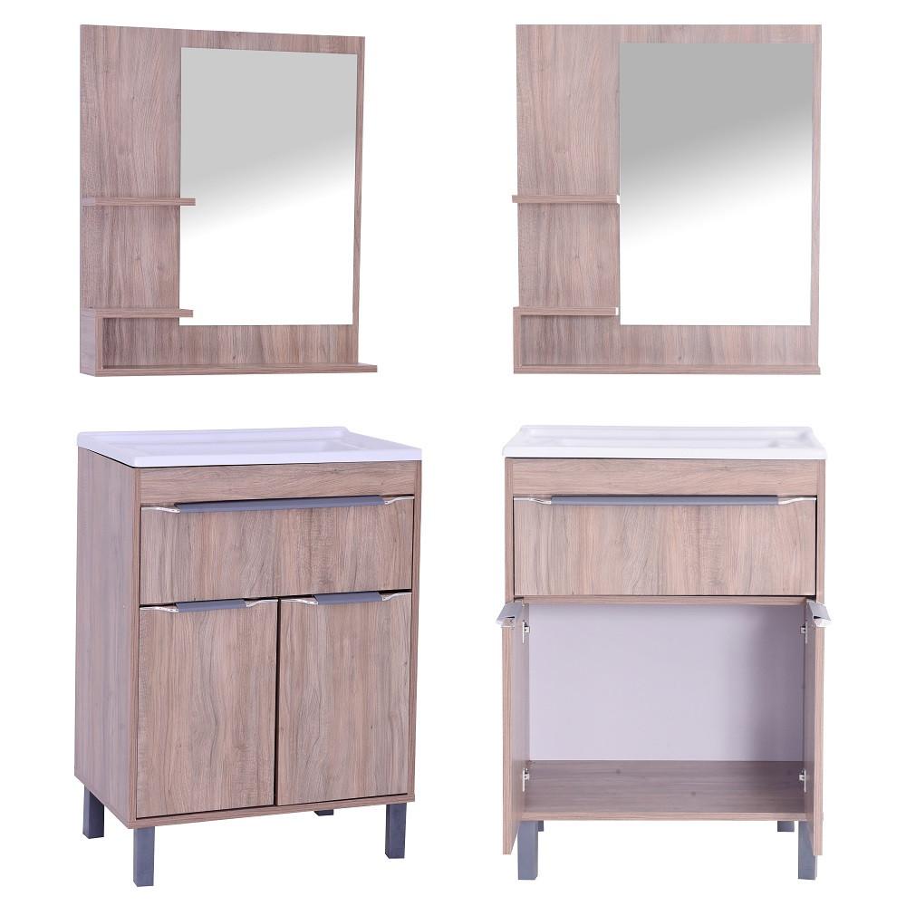 Conjunto para Banheiro 2 Portas 1 Gaveta Siena Móveis Sander - 2
