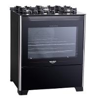 Fogão 5 Bocas Dako Magister Preto com Mesa de Vidro - 1