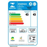 Fogão 5 Bocas Dako Magister Preto com Mesa de Vidro