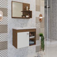 Conjunto para Banheiro com Cuba 1 Porta Bia MGM Móveis - 1
