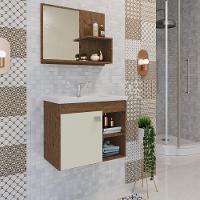 Conjunto para Banheiro com Cuba 1 Porta Bia MGM Móveis - 1