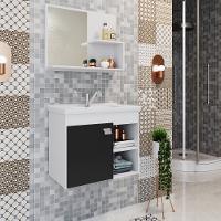 Conjunto para Banheiro com Cuba 1 Porta Bia MGM Móveis - 1