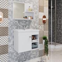 Conjunto para Banheiro com Cuba 1 Porta Bia MGM Móveis - 1