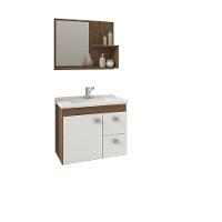 Conjunto para Banheiro com Cuba 1 Porta 2 Gavetas Isa MGM Móveis - 2