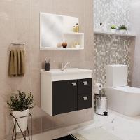 Conjunto para Banheiro com Cuba 1 Porta 2 Gavetas Isa MGM Móveis - 1