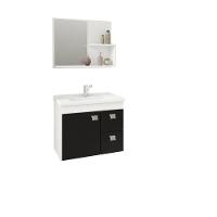 Conjunto para Banheiro com Cuba 1 Porta 2 Gavetas Isa MGM Móveis - 2