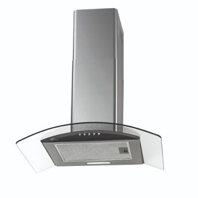 Coifa de Parede Fischer Fit 60cm com Vidro Curvo Inox