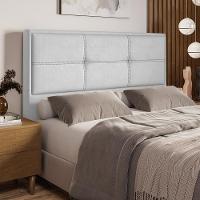 Cabeceira Estofada Queen 160cm Corino Monte Carlo Dobuê - 1