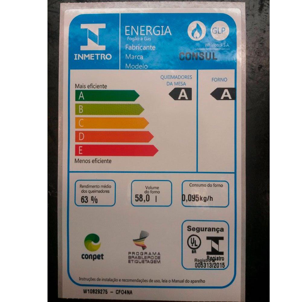 Fogão 4 Bocas Consul CF04NAB Acendimento Automático - 4