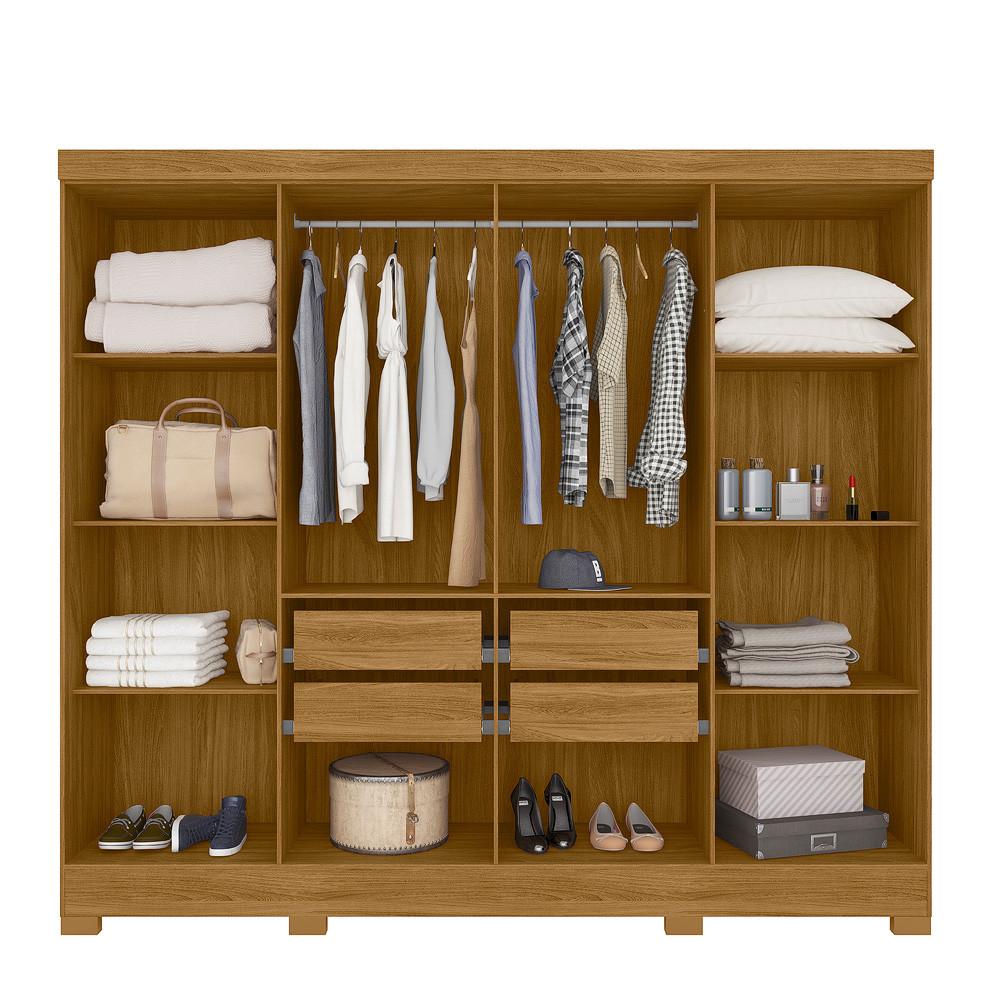 Guarda Roupa Casal com Pés 8 Portas Diplomata Moval - 3