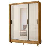 Guarda Roupa Solteiro Espelho 3 Portas 2 Gavetas Bolivia Moval - 2