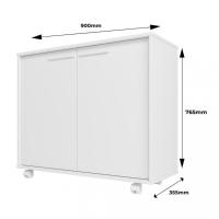 Balcão 2 Portas com Rodízios BBC14 BRV Móveis - 4