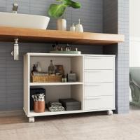 Armário 4 Gavetas com Rodízios BBN31 BRV Móveis - 1