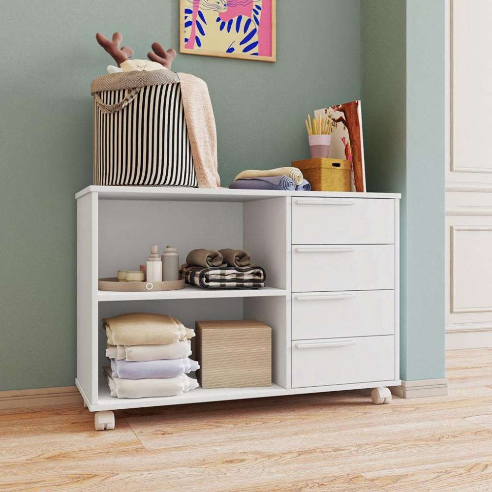 Balcão 4 Gavetas com Rodízios BDI01 BRV Móveis - 1