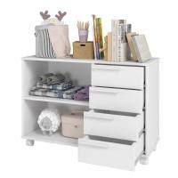 Balcão 4 Gavetas com Rodízios BDI01 BRV Móveis - 3