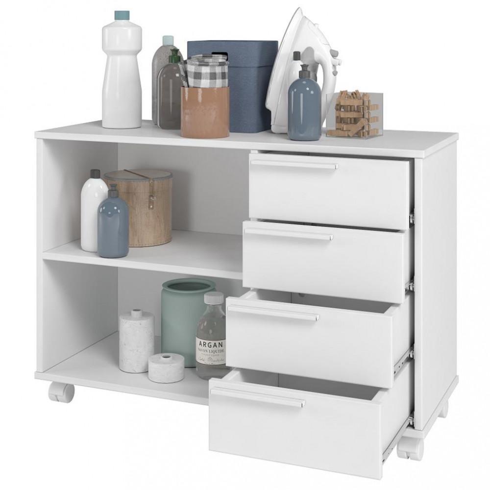 Balcão 4 Gavetas com Rodízios BS49 BRV Móveis - 3