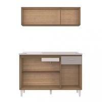 Cozinha Compacta 6 Portas 1 Gaveta Chic Poquema - 3