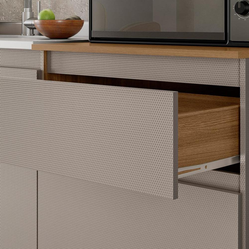 Cozinha Compacta 5 Portas 1 Gaveta Amaranto Demóbile - 5