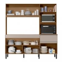 Cozinha Compacta 5 Portas 1 Gaveta Amaranto Demóbile - 3