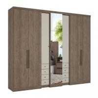 Guarda Roupa Casal com Espelho 7 Portas 8 Gavetas Absolut Glass THB - 2