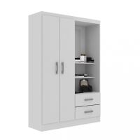 Guarda Roupa Solteiro 2 Portas 2 Gavetas Capelinha Evidencia - 2