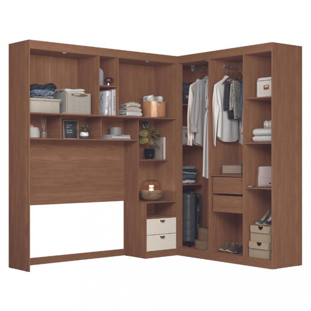 Quarto Casal 7 Portas 2 Gavetas Espelho Lugano Santos Andirá - 4