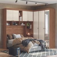 Quarto Casal 7 Portas 2 Gavetas Espelho Lugano Santos Andirá - 1