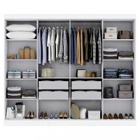 Guarda Roupa Casal Espelho 8 Portas 4 Gavetas MDF Genebra Maxel - 3