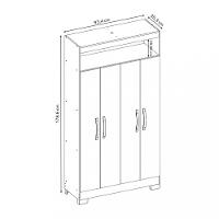 Armário Multiuso 4 Portas NT 4040 Notável Móveis