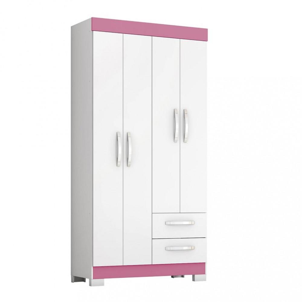 Guarda Roupa Solteiro 4 Portas 2 Gavetas Flex NT 6010 Notável Móveis - 3