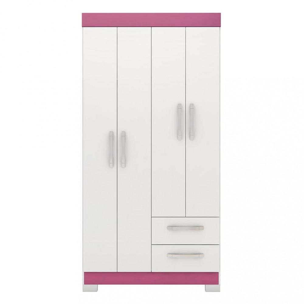 Guarda Roupa Solteiro 4 Portas 2 Gavetas Flex NT 6010 Notável Móveis - 7