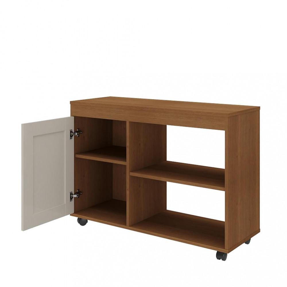 Rack para TV até 42 Polegadas 1 Porta Rodízios Sampa Artely - 4