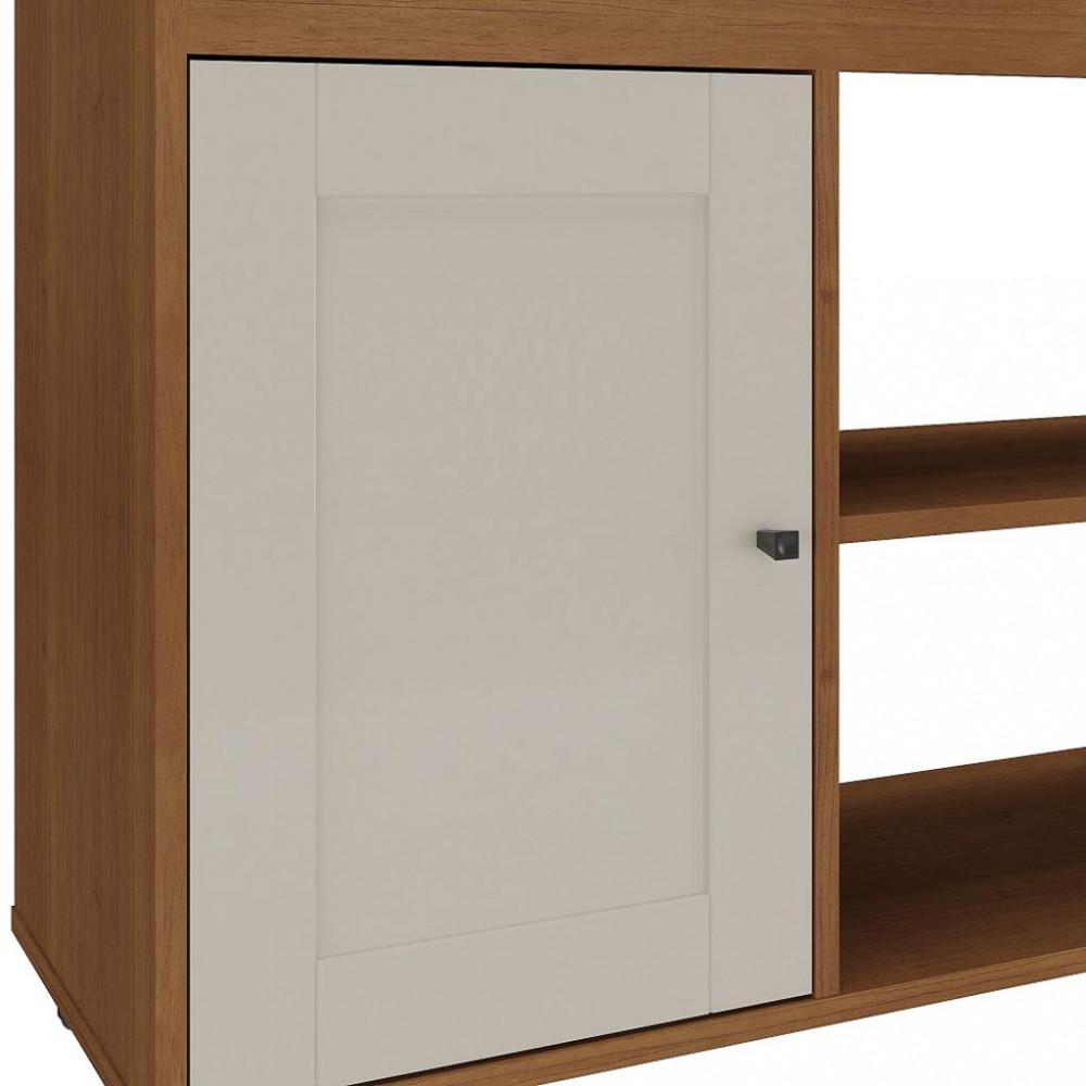 Rack para TV até 42 Polegadas 1 Porta Rodízios Sampa Artely - 6