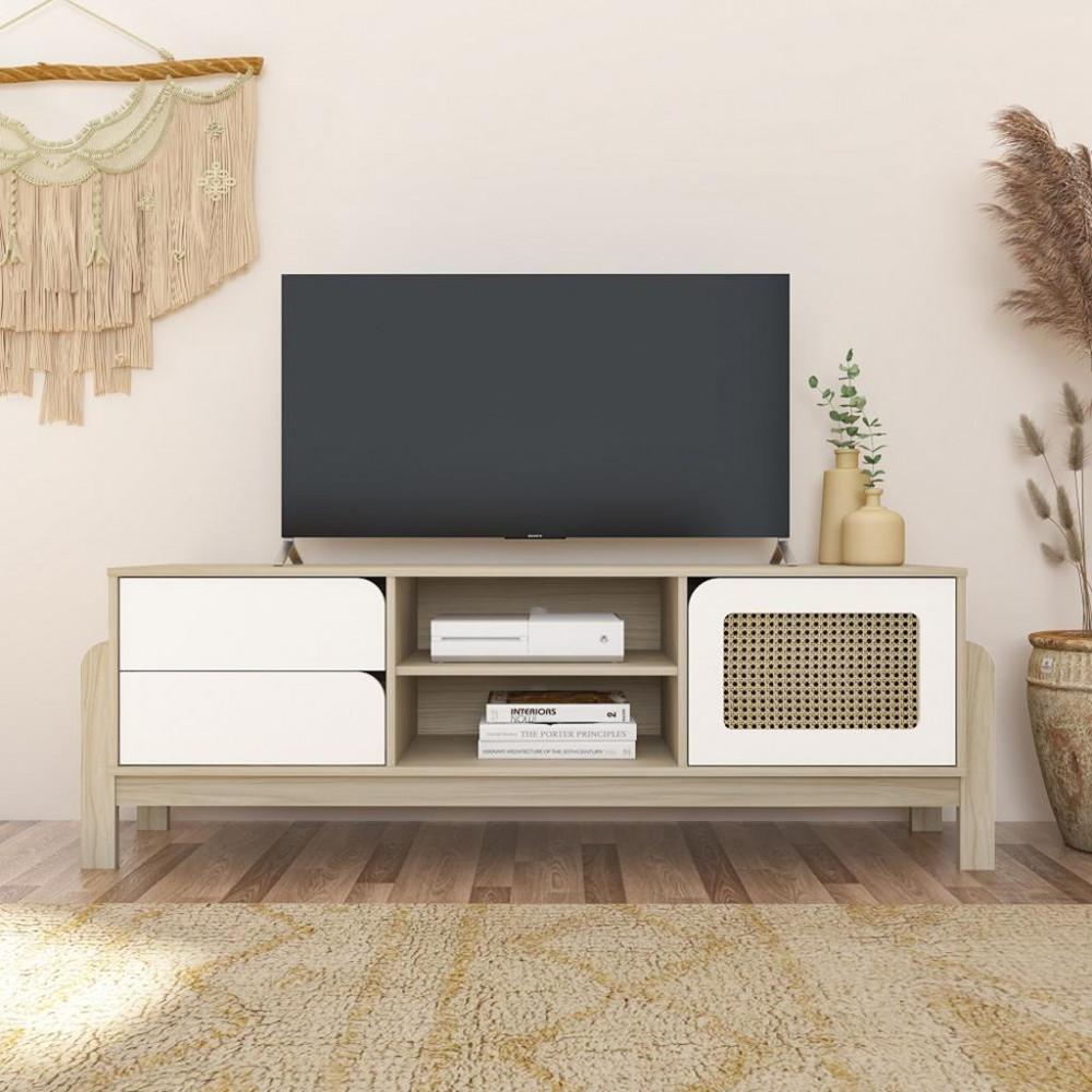 Rack para TV até 65 polegadas 1 Porta 2 Gavetas Nature Artely - 1