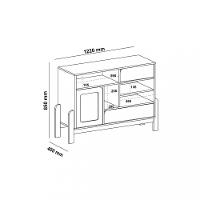 Buffet 1 Porta 2 Gavetas Nature Artely - 5