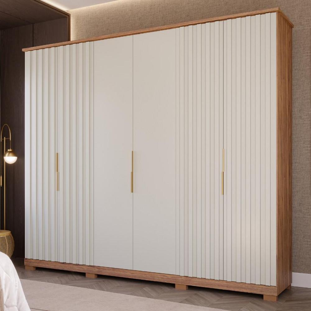 Guarda Roupa Casal 6 Portas 6 Gavetas La Belle Panan Móveis - 1