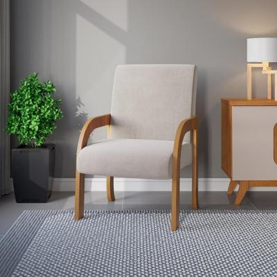 Poltrona 59cm Veludo Ravena Viero Móveis