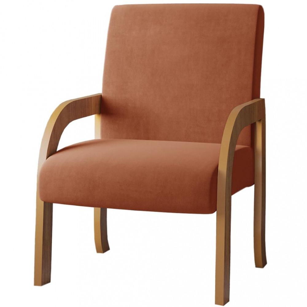 Poltrona 59cm Veludo Ravena Viero Móveis - 2