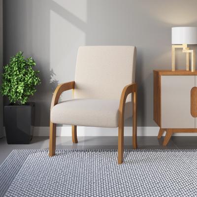 Poltrona 59cm Linho Ravena Viero Móveis