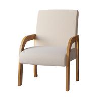 Poltrona 59cm Linho Ravena Viero Móveis - 2