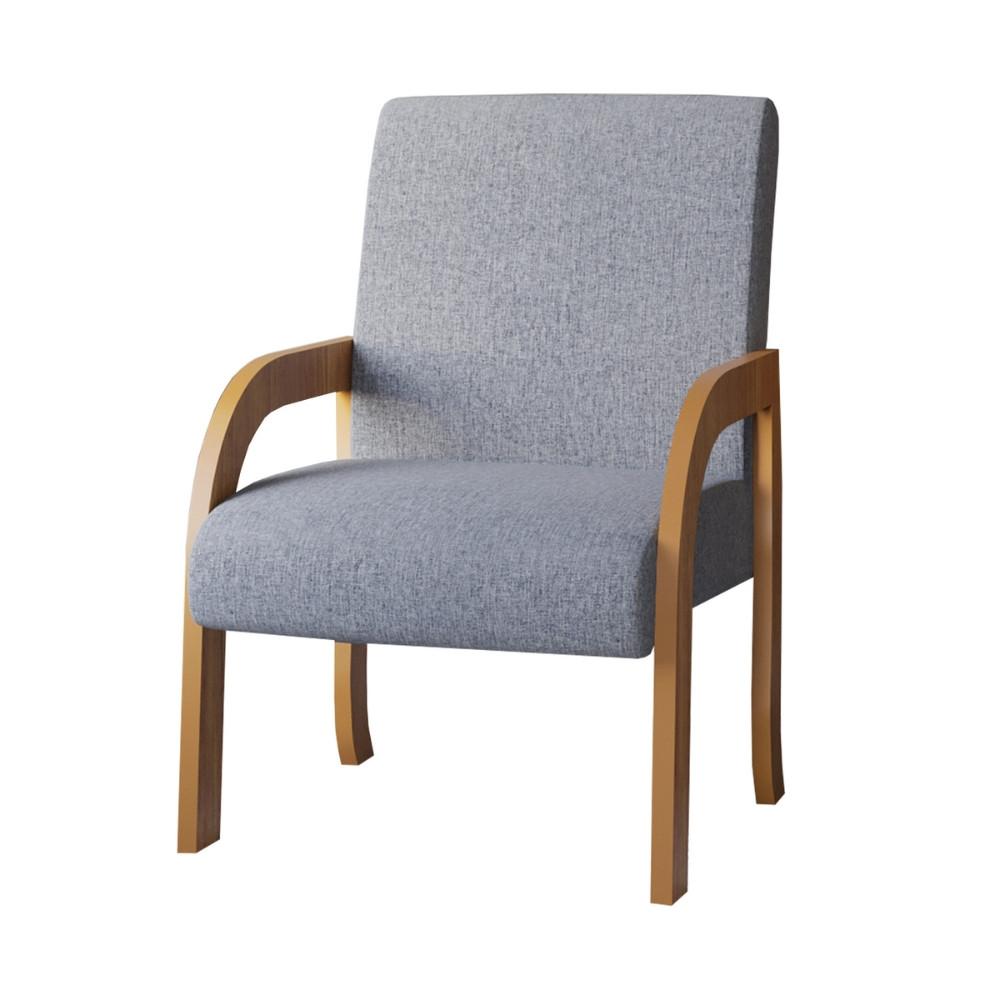 Poltrona 59cm Linho Ravena Viero Móveis - 2