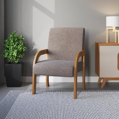 Poltrona 59cm Linho Ravena Viero Móveis