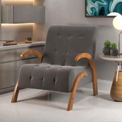 Poltrona 65cm Veludo Bari Viero Móveis