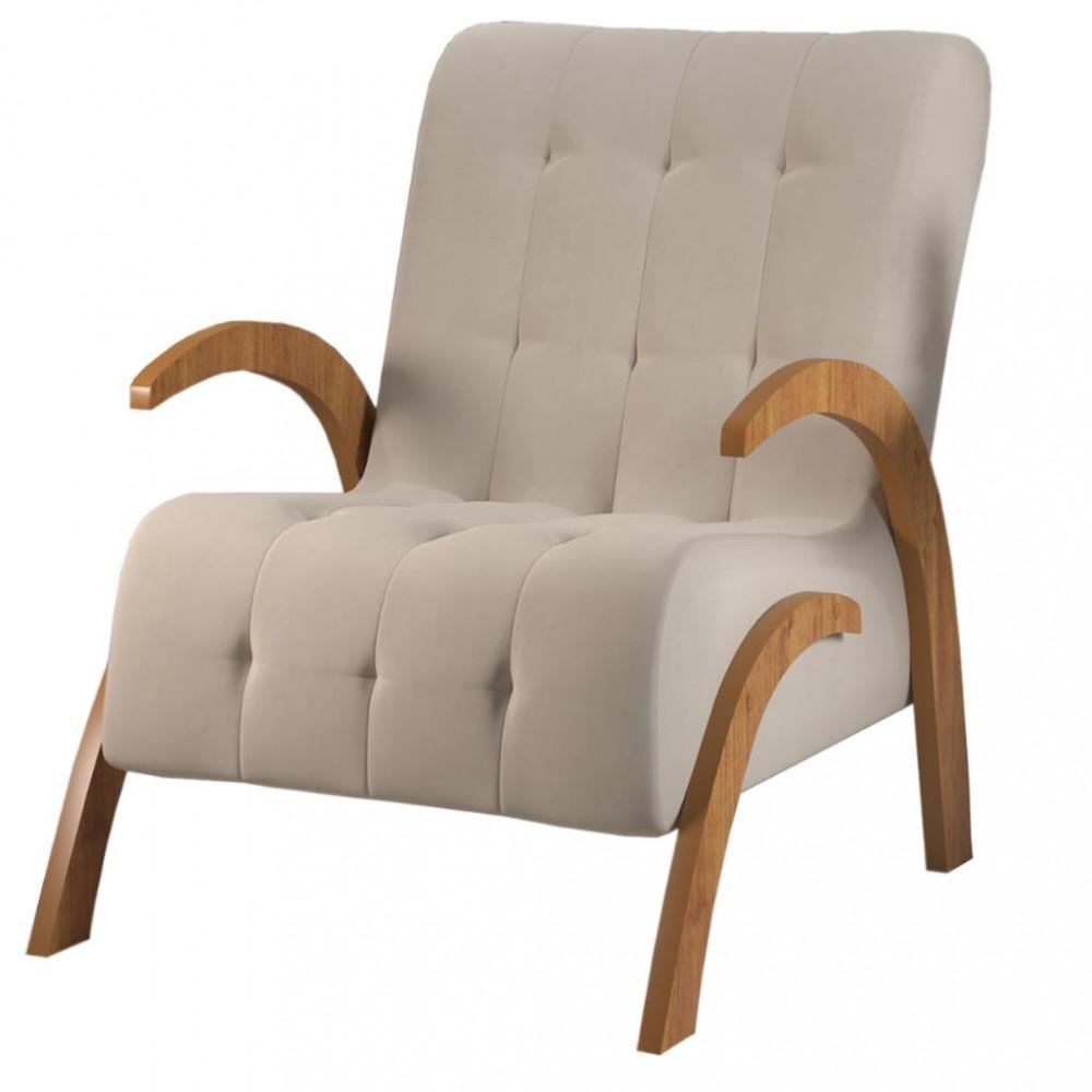 Poltrona 65cm Veludo Bari Viero Móveis - 2