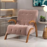 Poltrona 65cm Veludo Bari Viero Móveis - 1