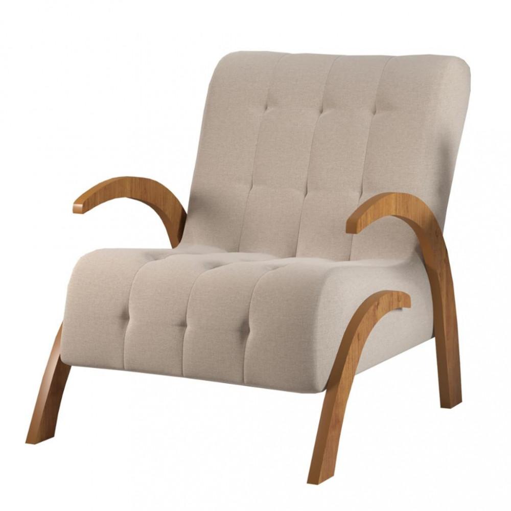 Poltrona 65cm Linho Bari Viero Móveis - 2